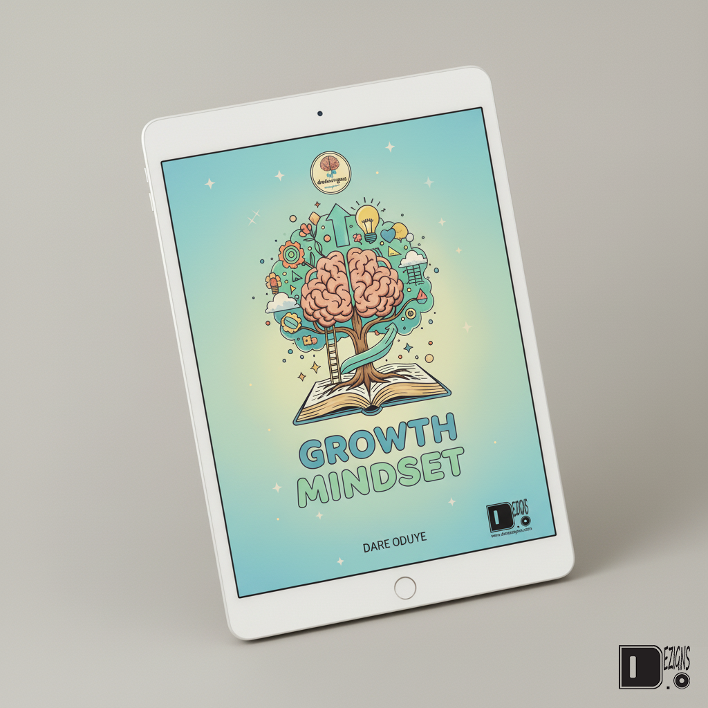 Growth Mindset E-Book on Tablet